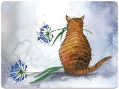 Picture of CAT AND AGAPANTHUS