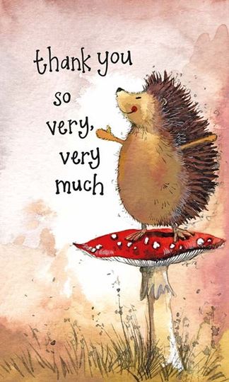 Immagine di THANK YOU VERY VERY MUCH HEDGEHOG