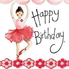 Picture of BALLERINA BIRTHDAY CARD