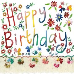 Bild von FLORAL BIRTHDAY CARD