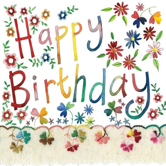 Image sur FLORAL BIRTHDAY CARD