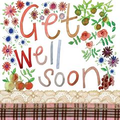 Bild von FLORAL GET WELL CARD