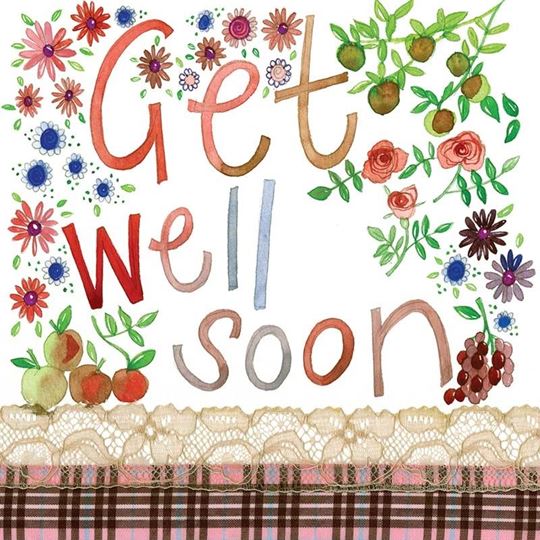 Image sur FLORAL GET WELL CARD