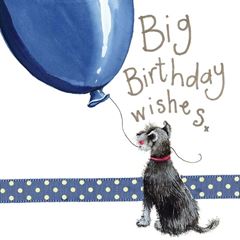 Immagine di BLUE BALLOON BIRTHDAY CARD