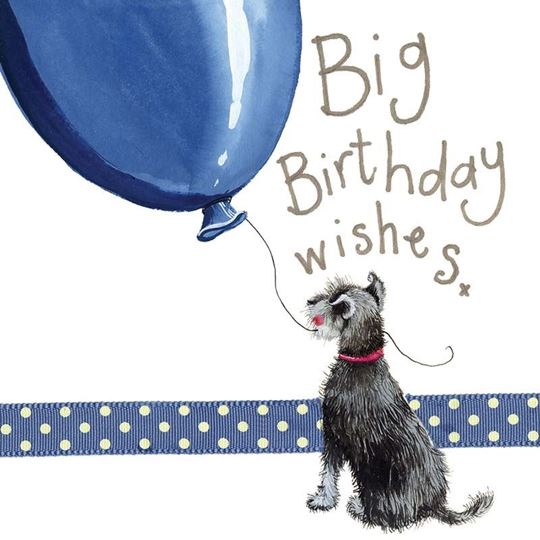 Image sur BLUE BALLOON BIRTHDAY CARD