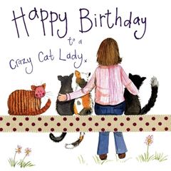 Image de CAT LADY BIRTHDAY CARD