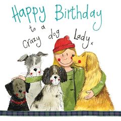 Bild von DOG LADY BIRTHDAY CARD