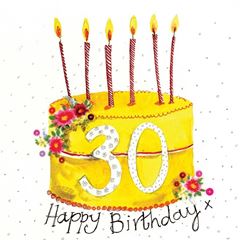 Image de 30 YEAR OLD CAKE BIRTHDAY CARD