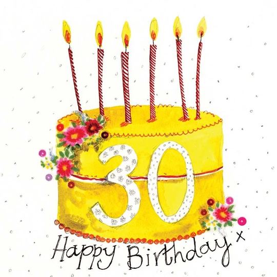 Picture of 30 YEAR OLD CAKE BIRTHDAY CARD