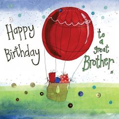 Picture of BROTHER BALLOON BIRTHDAY CARD