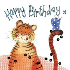 Picture of TIGER & GIFT BIRTHDAY CARD