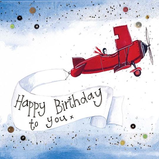 Bild von AEROPLANE BIRTHDAY CARD