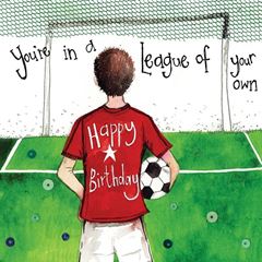 Picture of FOOTBALLER BIRTHDAY CARD