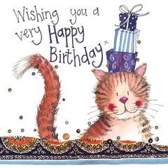 Picture of CAT & PRESENTS BIRTHDAY CARD