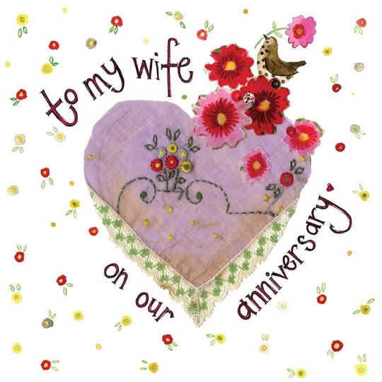 Image sur WIFE ANNIVERSARY CARD