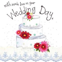 Bild von THREE TIER WEDDING CAKE CARD