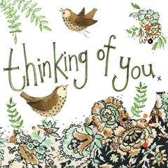 Image de THRUSHES THINKING OF YOU CARD
