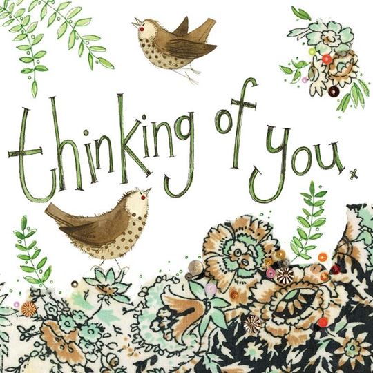 Image sur THRUSHES THINKING OF YOU CARD