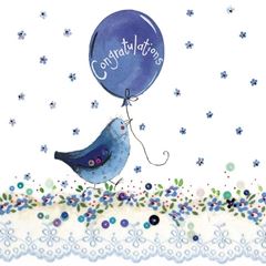 Bild von BIRD & BALLOON CONGRATULATIONS CARD