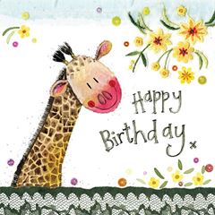 Image de BIRTHDAY GIRAFFE CARD