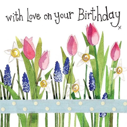 Bild von SPRING FLOWERS BIRTHDAY CARD
