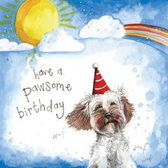 Picture of SUNSHINE PUPPY FOIL BIRTHDAY CARD