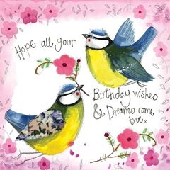 Picture of SUNSHINE BIRDS FOIL BIRTHDAY CARD