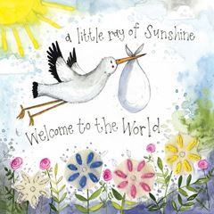 Image de LITTLE RAY OF SUNSHINE NEW BABY FOIL CARD