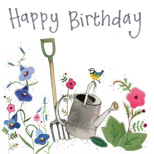 Image sur BIRTHDAY GARDENING SPARKLE CARD