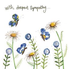 Image de SYMPATHY DAISIES SPARKLE CARD