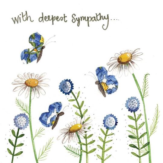 Immagine di SYMPATHY DAISIES SPARKLE CARD