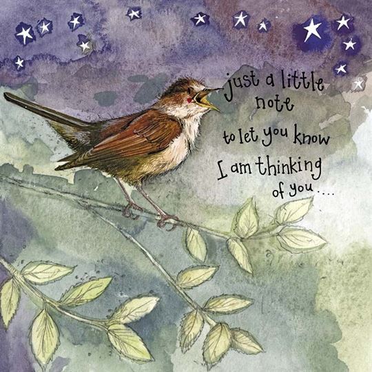 Picture of STARLIGHT NIGHTINGALE THINKING OF YOU FOIL CARD