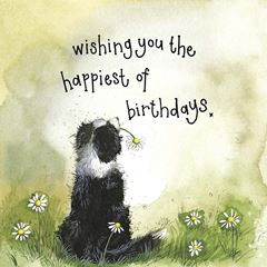 Picture of SUNSHINE COLLIE BIRTHDAY FOIL CARD