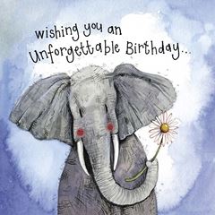 Picture of SUNSHINE ELEPHANT BIRTHDAY FOIL CARD