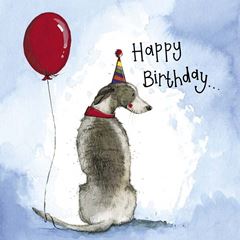 Picture of SUNSHINE WHIPPET BIRTHDAY FOIL CARD