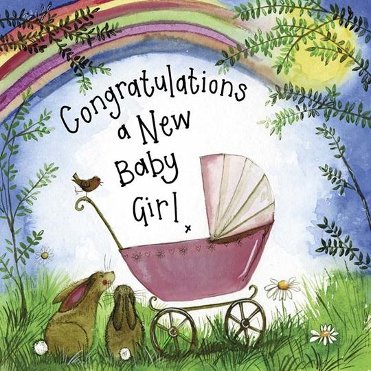 Bild von SUNSHINE PINK PRAM FOIL CARD