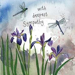 Bild von DRAGONFLIES & IRIS SYMPATHY CARD