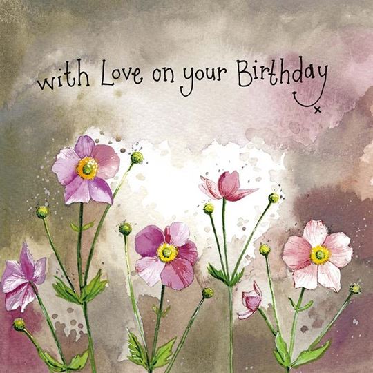 Bild von JAPANESE ANENOMES BIRTHDAY CARD