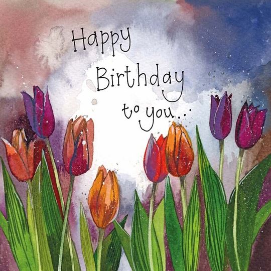 Image sur TULIPS BIRTHDAY CARD