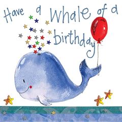 Image de WHALE BIRTHDAY CARD