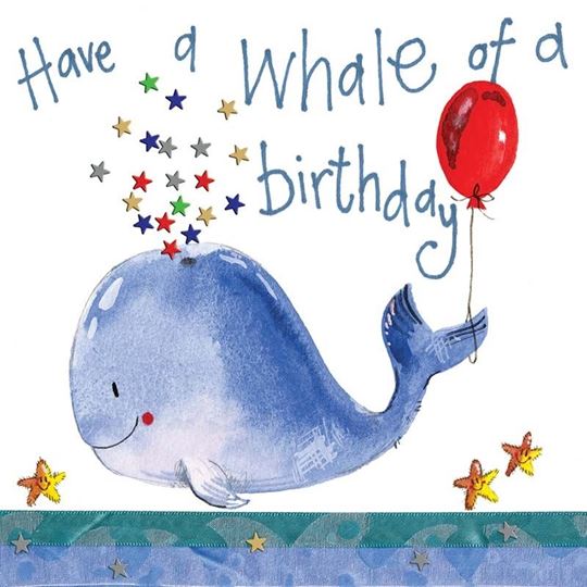 Image sur WHALE BIRTHDAY CARD