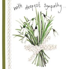 Immagine di SNOWDROP SYMPATHY CARD