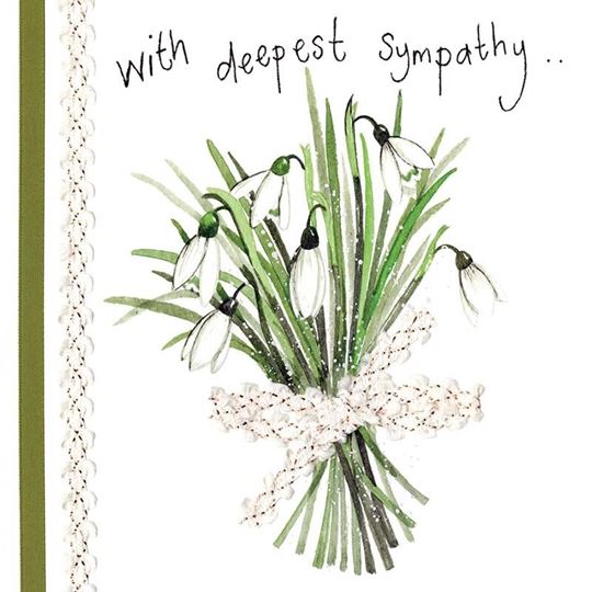 Bild von SNOWDROP SYMPATHY CARD