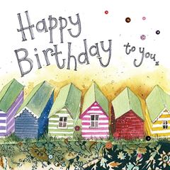 Picture of BEACH HUTS CARD