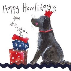 Picture of FROM THE DOG FLITTERED SMALL XMAS CARD