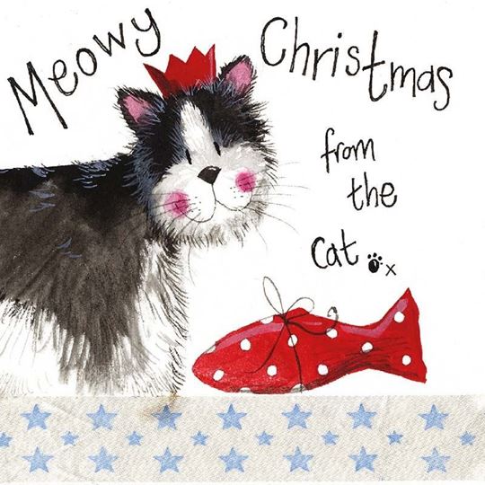 Image sur FROM THE CAT FLITTERED SMALL XMAS CARD