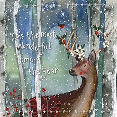 Picture of CHRISTMAS FLORAL DEER