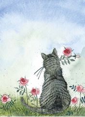 Image de CAT AND ROSES