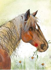 Bild von HORSE AND FLOWERS