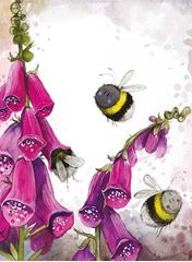 Picture of BEES AND FOXGLOVE